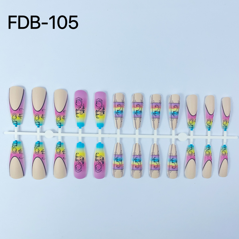 3D False Nail 24pcs Csutomize pattern