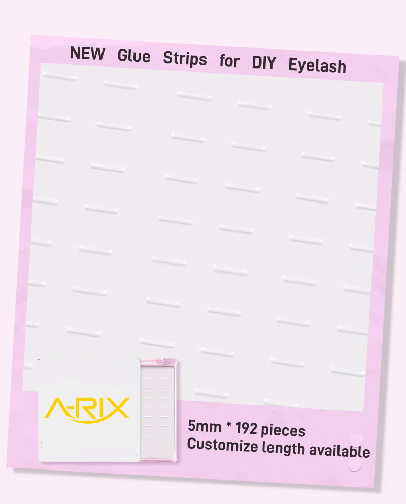 New DIY Eyelash Glue Strips Reusable invisile no Allergies No wait New user Friendly